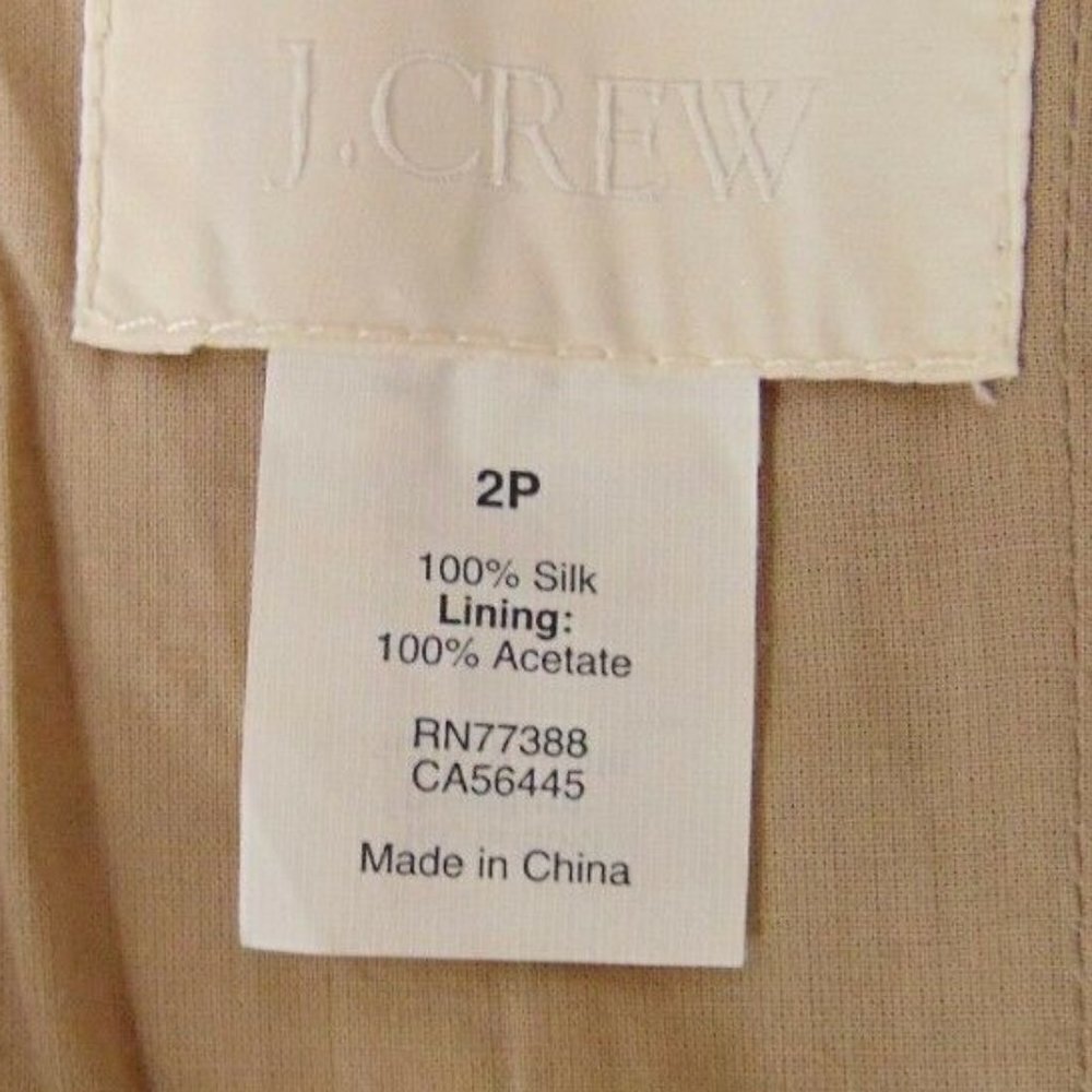 J Crew 100% Silk Strapless Dress - Picture 7 of 8